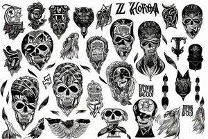 Lwa z koroną i pazurami tattoo idea