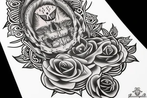 Lwa z koroną i pazurami tattoo idea