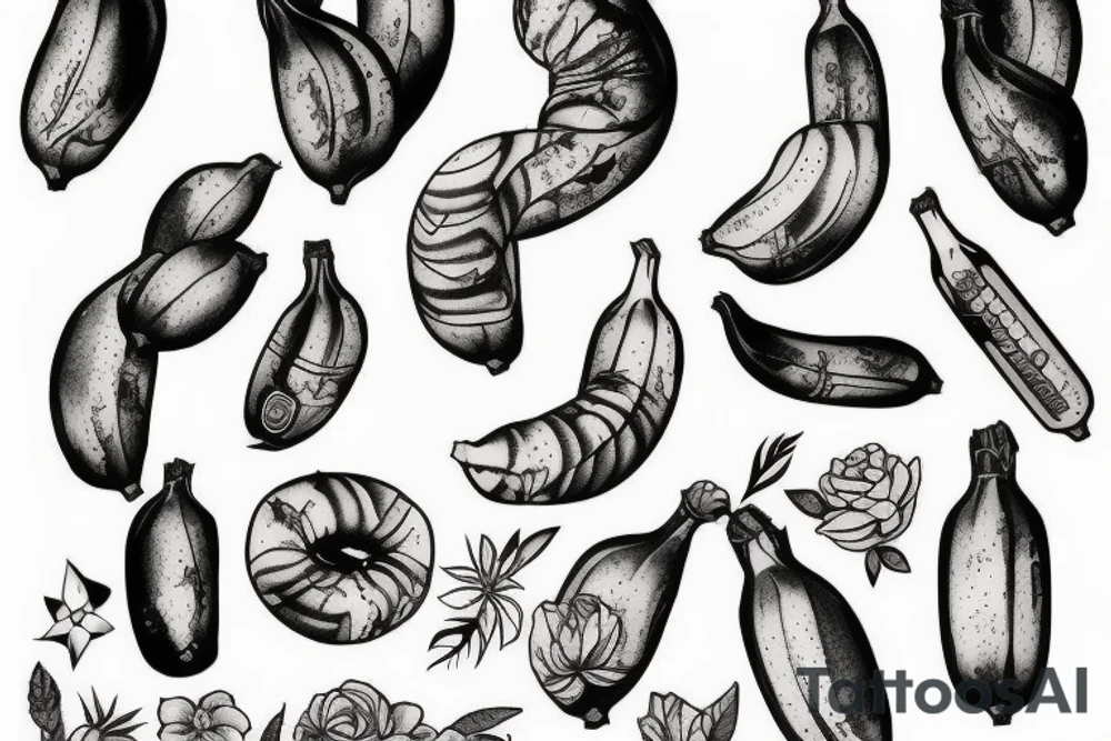 Banana tattoo idea