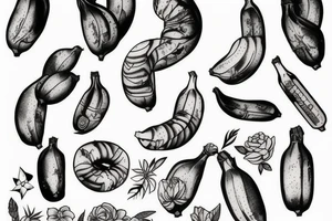 Banana tattoo idea