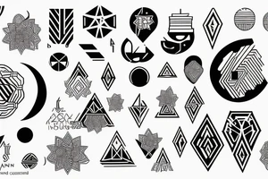 Zakrwawiona czaszka z zegarem i nożem tattoo idea