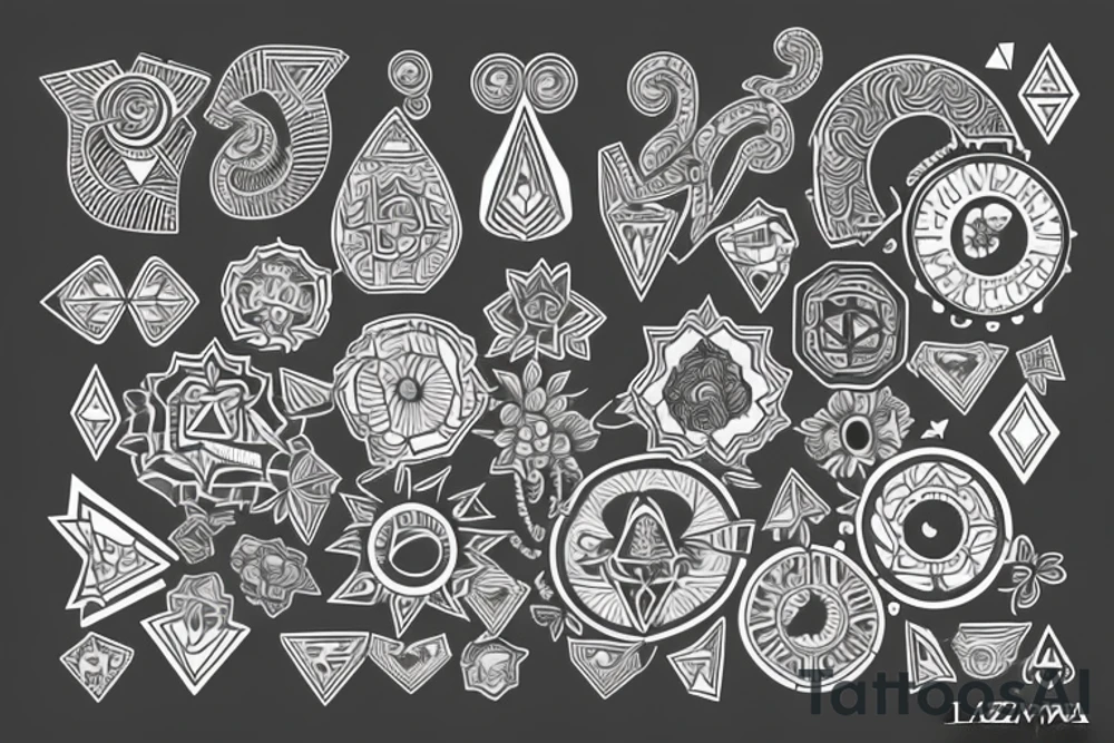 Zakrwawiona czaszka z zegarem i nożem tattoo idea