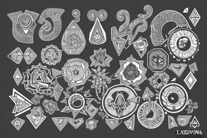 Zakrwawiona czaszka z zegarem i nożem tattoo idea