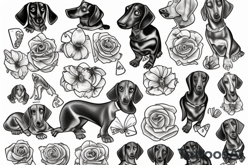 dachshund tattoo idea