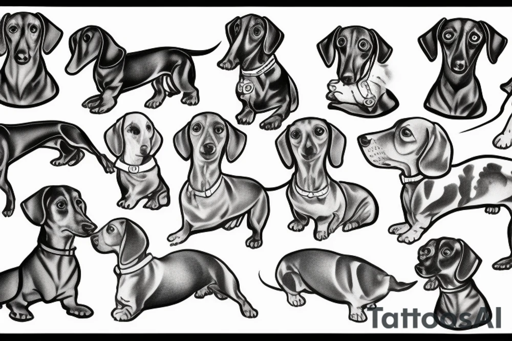 dachshund tattoo idea