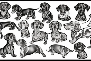 dachshund tattoo idea