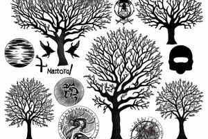 matrix oak tree tattoo idea