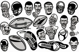 Football tattoo idea