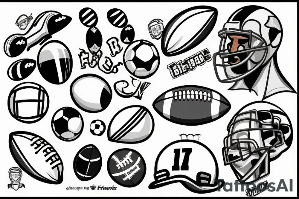 Football tattoo idea