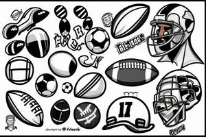 Football tattoo idea
