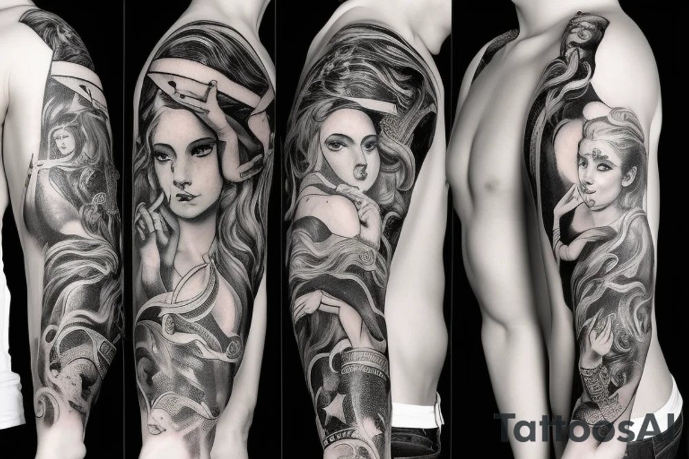 Greek mythology, charismatic person, brave, hard-workind tattoo idea