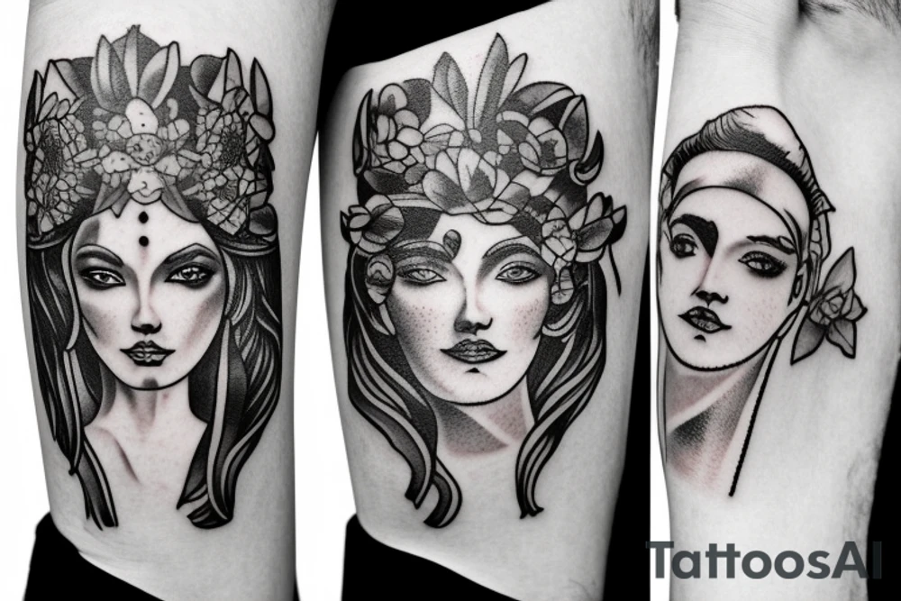 Greek mythology, charismatic person, brave, hard-workind tattoo idea