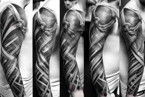 Greek mythology, charismatic man, brave, hard-workind, sleeve tattoo idea
