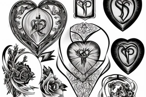 Sacred heart tattoo idea