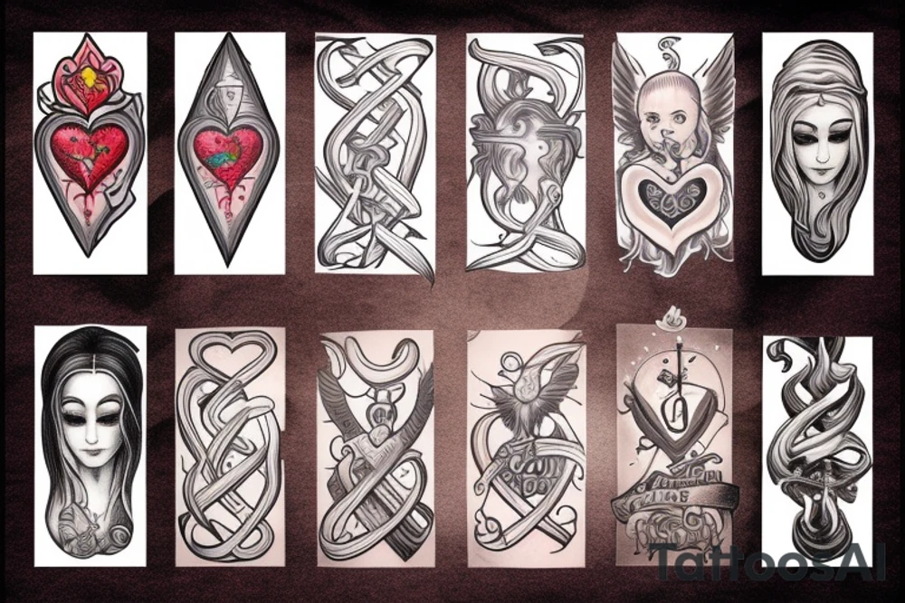 Sacred heart tattoo idea