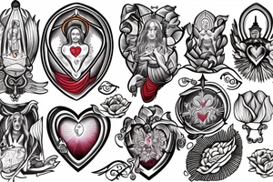 Sacred heart tattoo idea