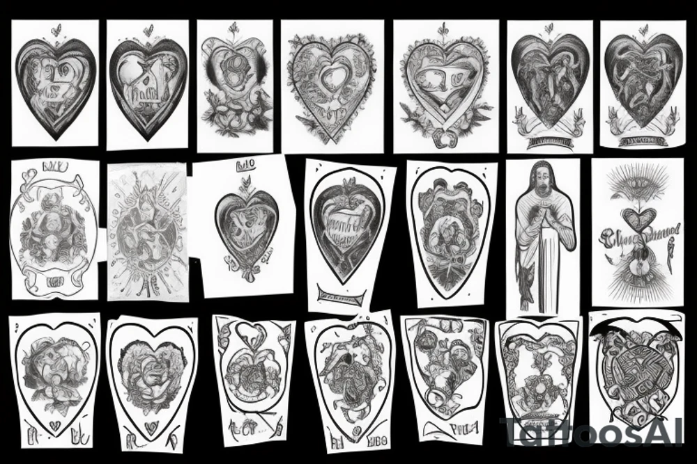 Sacred heart tattoo idea