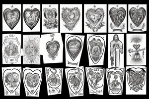 Sacred heart tattoo idea
