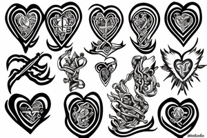 Sacred heart tattoo idea