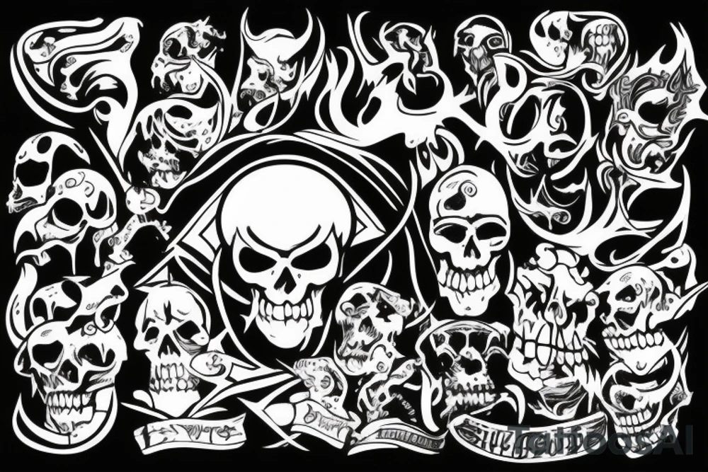 666 devil tattoo idea