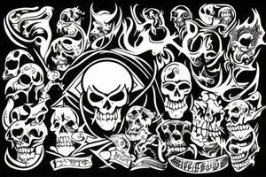 666 devil tattoo idea