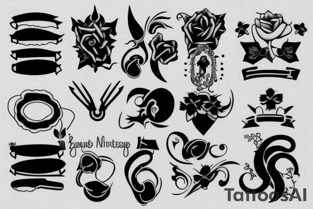 a black armband tattoo idea