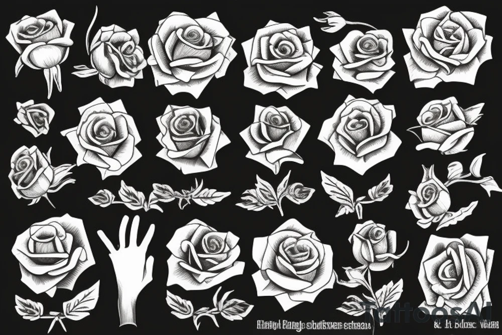 Rose tattoo idea