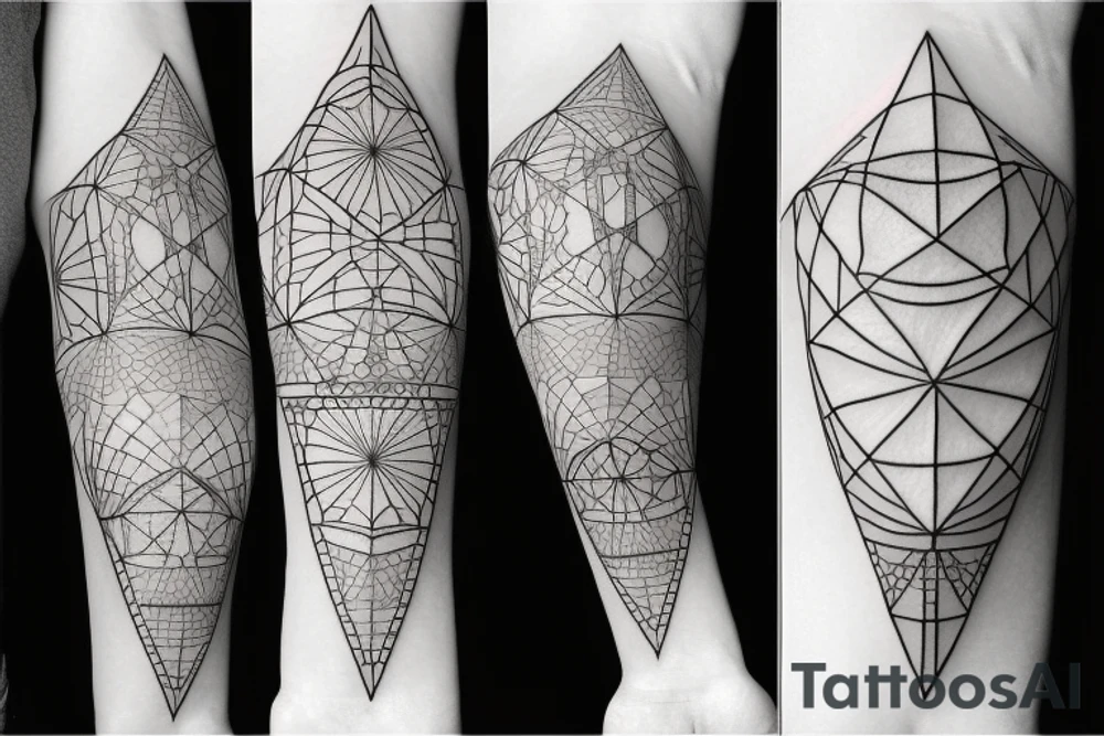 travel and
 geometry tattoo idea
