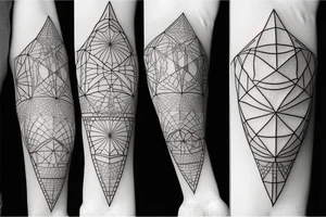 travel and
 geometry tattoo idea