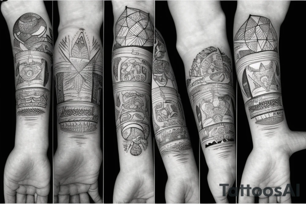Around wrist tattoo idea