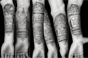 Around wrist tattoo idea