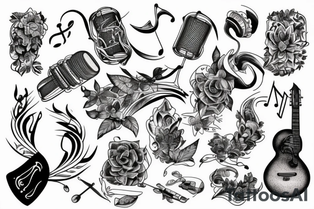 Music, nature, tattoo idea