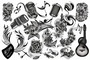 Music, nature, tattoo idea