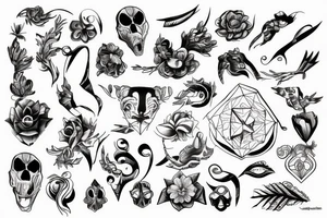 Femine wrist tattoo idea