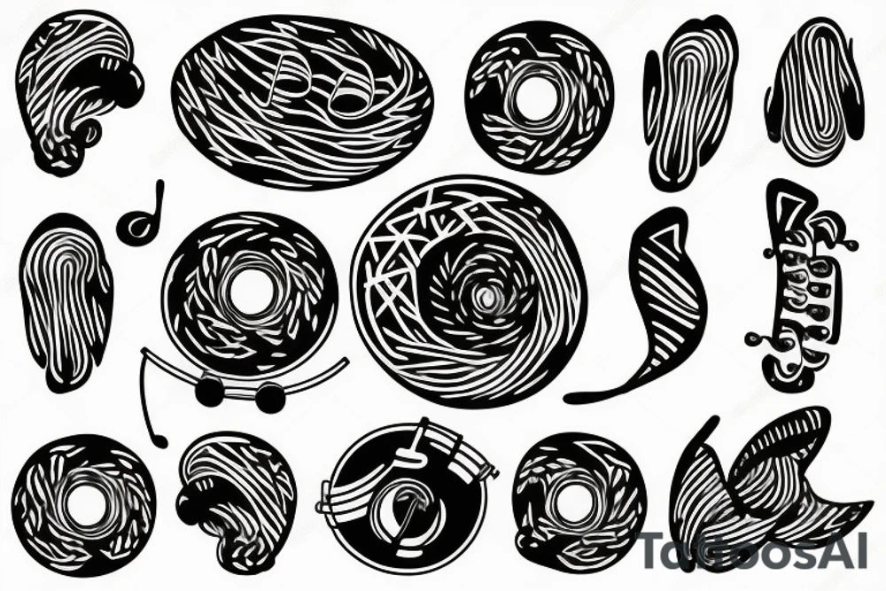 Music, nature, tattoo idea