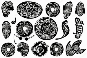 Music, nature, tattoo idea