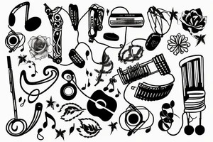 Music, nature, tattoo idea