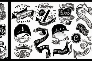 son name Oliwier, with oldschool theme tattoo idea