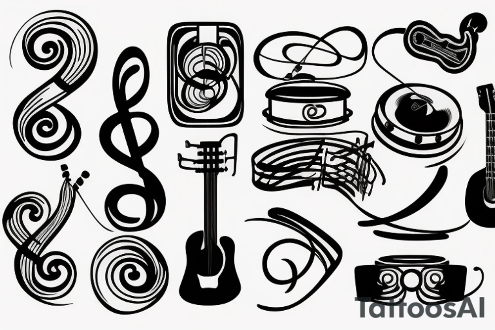 Music tattoo idea