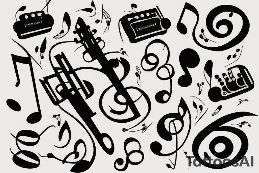 Music tattoo idea