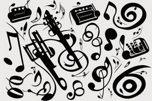Music tattoo idea