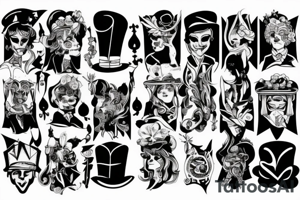 Magician hat tattoo idea