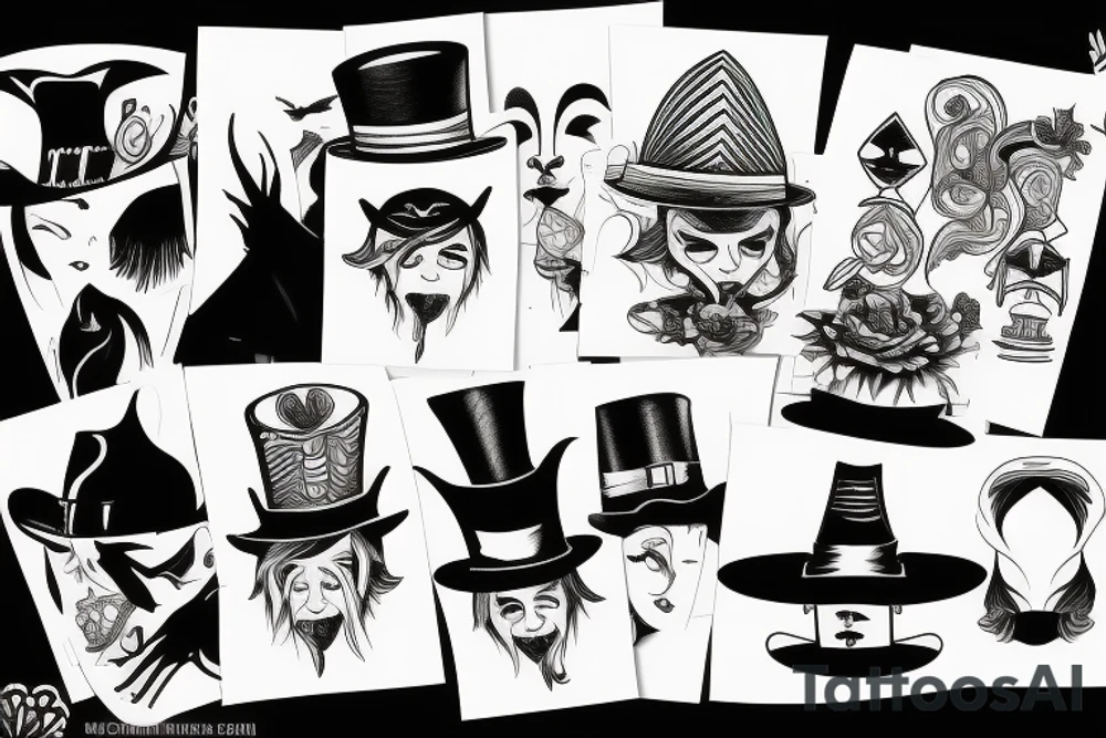 Magician hat tattoo idea