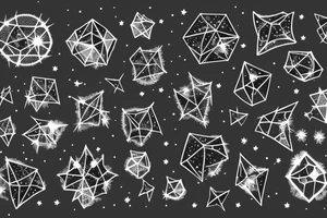 Crystals in night sky. Can be crystals instead of stars. tattoo idea