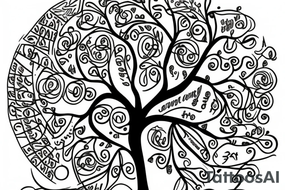 tree in the matrix code tattoo idea