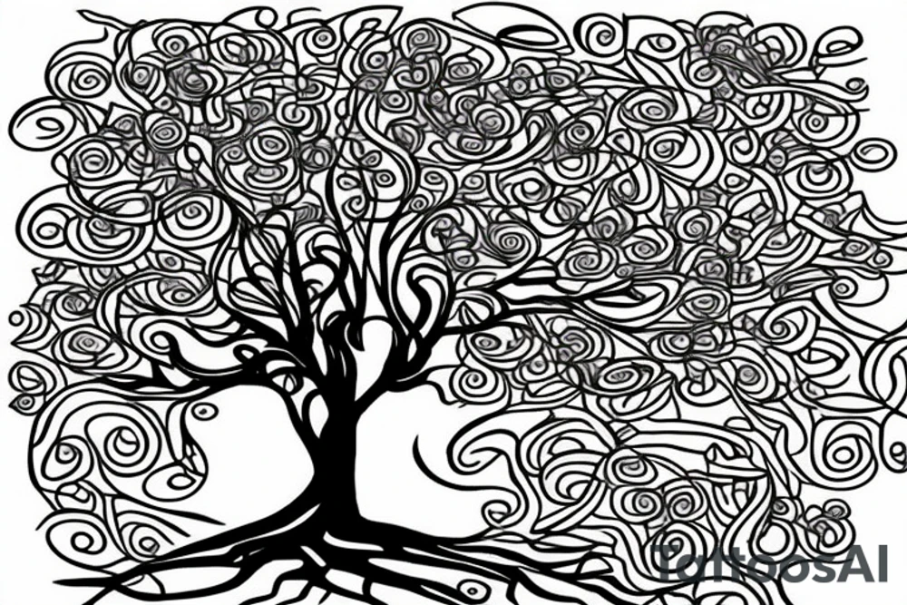 tree in the matrix code tattoo idea