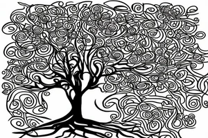 tree in the matrix code tattoo idea