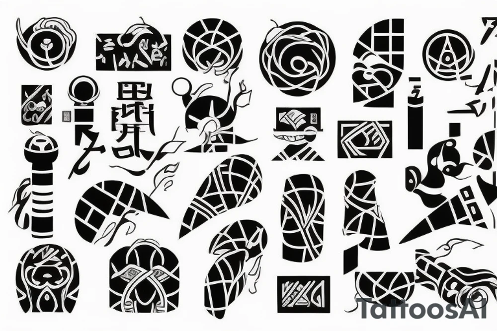Ak47 Japanese culture tattoo idea