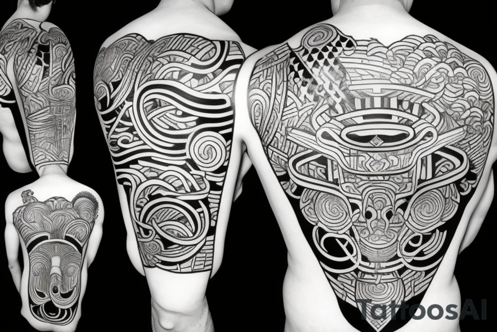 Ak47 Japanese culture tattoo idea