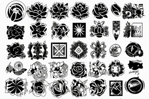 A small number tattoo idea